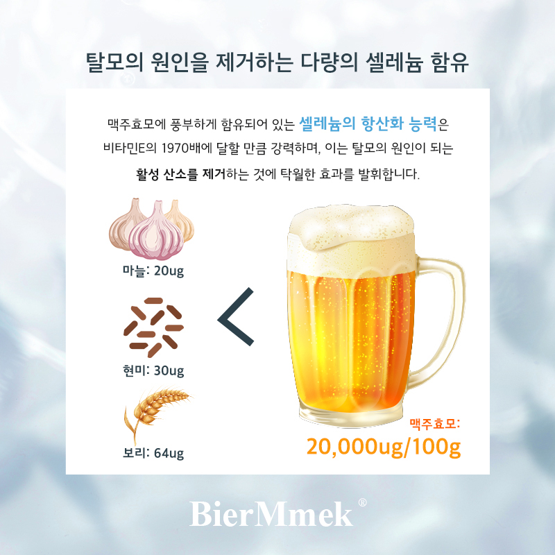 비어멕 기능성 프리미엄 비오틴 맥주효모 탈모샴푸3개+트리트먼트1개